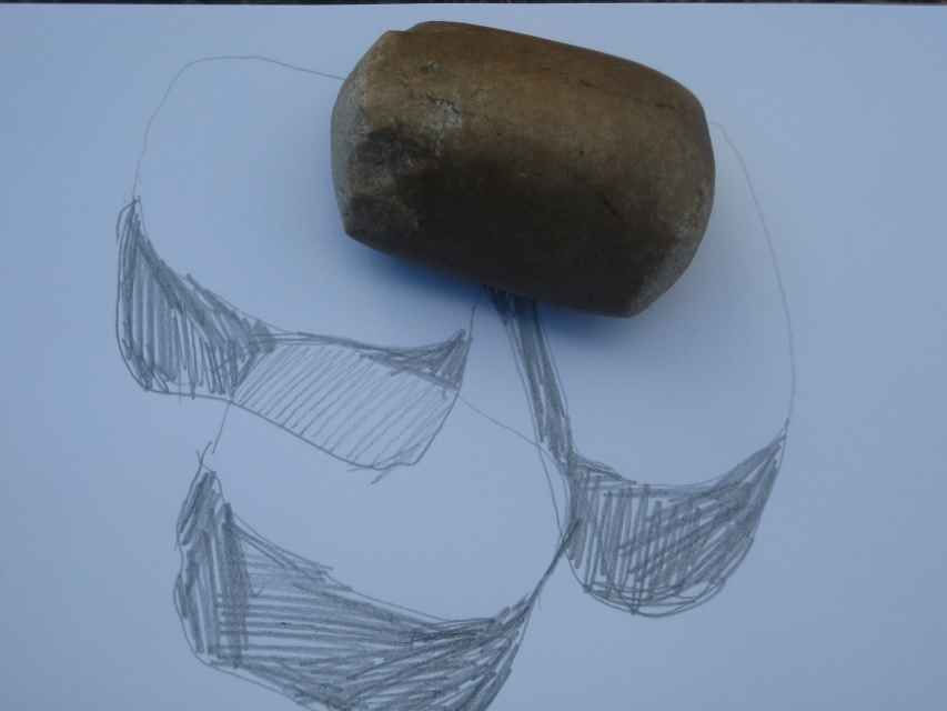 Stones of the Ness -Sketch by Jeanne Bouza Rose