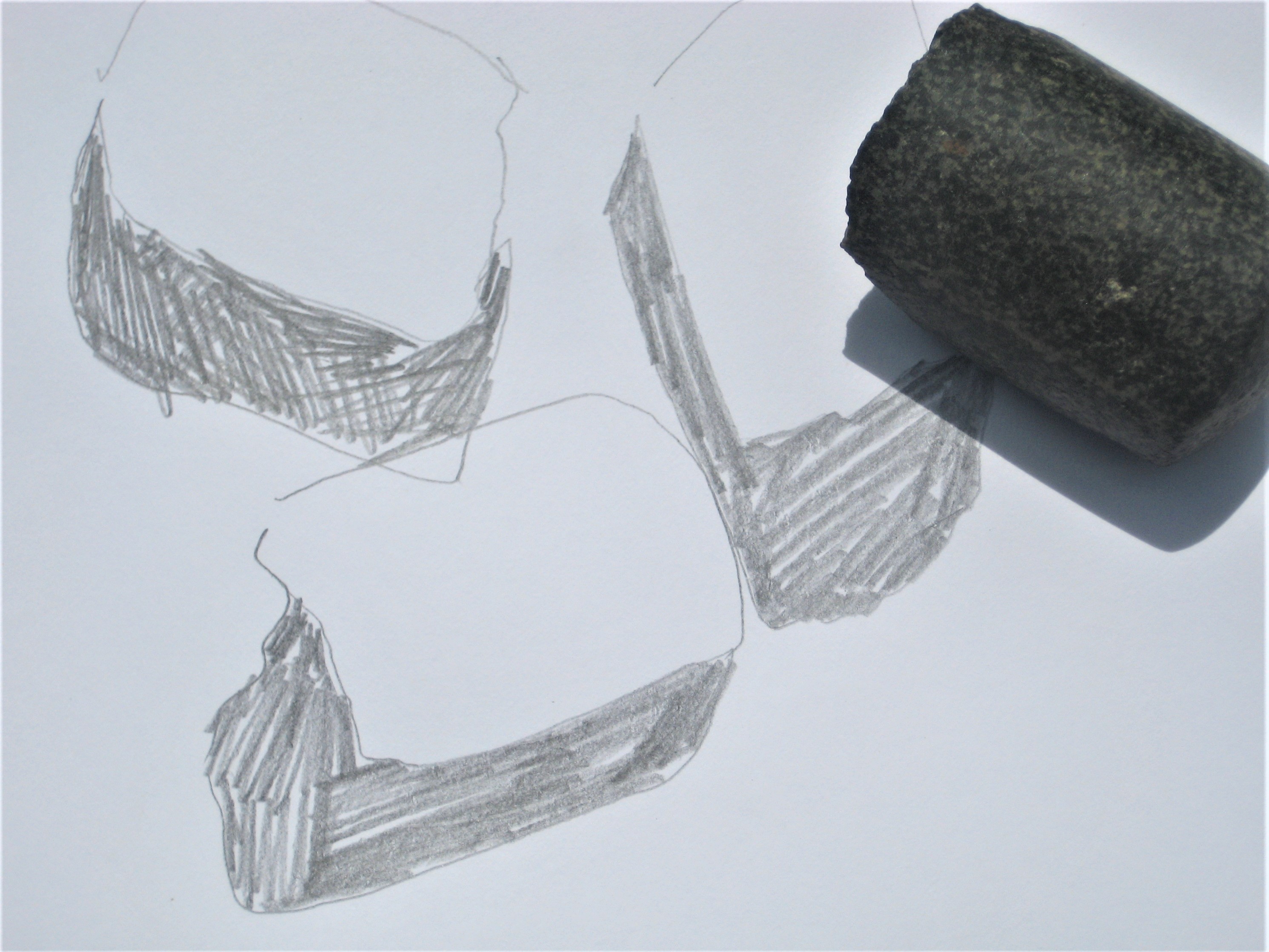 Stones of the Ness -Sketch by Jeanne Bouza Rose