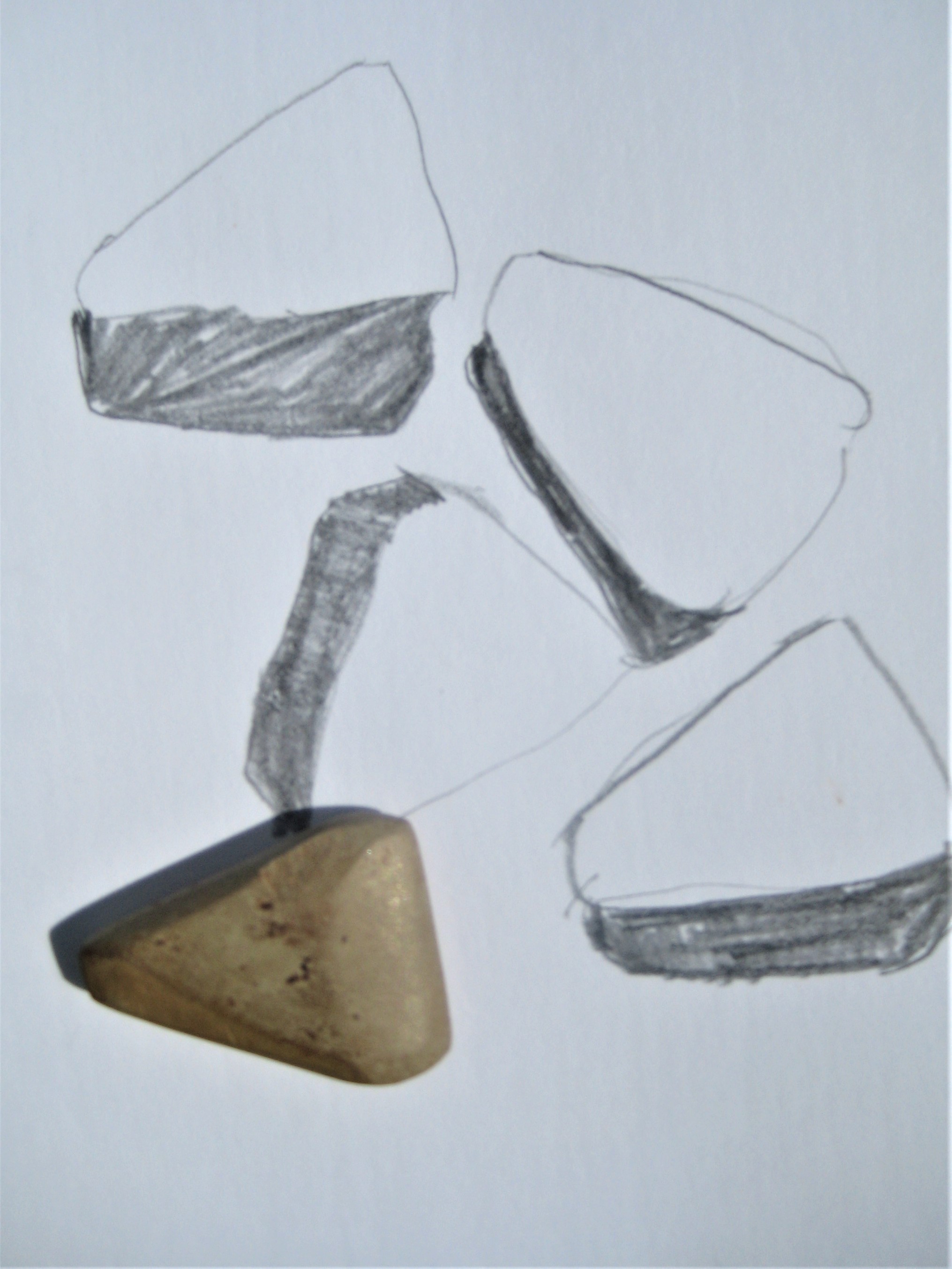 Stones of the Ness -Sketch by Jeanne Bouza Rose